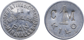 Spain ND 1 Kilo de pan - Cooperativa de Consumo La Miravallesa-Vizcaya 1.42g UNC