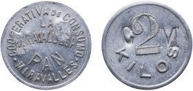 Spain ND 2 Kilo de pan - Cooperativa de Consumo La Miravallesa-Vizcaya 1.69g UNC
