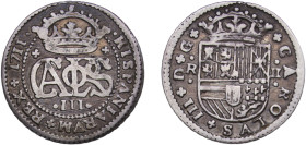 Spain Principality of Catalonia Spanish states 1711 2 Reales - Carlos III (pretender) Silver (.931) La Seca Mimt 4.82g VF KM PT5