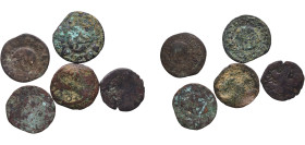 Spain Principality of Catalonia Spanish states 17th - 18th Centuries Coinage (Lot with 5 coins) Coper VF