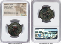 Tiberius, as Augustus (AD 14-37). AE as (29mm, 10.68 gm, 4h). NGC VF 4/5 - 3/5. Rome, AD 22-23. TI CAESAR DIVI AVG F AVGVST IMP VIII, bare head of Tib...