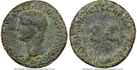Divus Germanicus (died AD 19). AE as (28mm, 7h). NGC VG. Rome, AD 37-38. GERMANICVS CAESAR TI AVGVST F DIVI AVG N, bare head of Germanicus left / C CA...