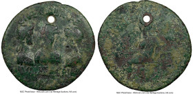 BITHYNIA. Apameia. Gaius (Caligula) (AD 37-41). AE (30mm, 11h). NGC VG, pierced. Struck AD 38. DIVAE DRVSILLAE / IVLIAEA AGRIPP-INAE, three female bus...