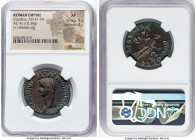 Claudius I (AD 41-54). AE as (29mm, 10.30 gm, 8h). NGC XF 5/5 - 4/5. Rome, ca. AD 50-54. TI CLAVDIVS CAESAR AVG P M TR P IMP P P, bare head of Claudiu...