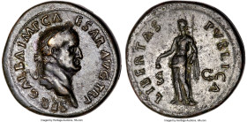 Galba (July AD 68-January AD 69). AE sestertius (35mm, 25.06 gm, 6h). NGC Choice VF 5/5 - 4/5, edge marks. Rome, October AD 68. SER GALBA IMP CA-ESAR ...