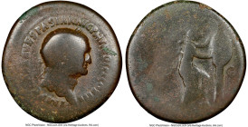 Vespasian (AD 69-79). AE sestertius (34mm, 6h). NGC AG. Rome, AD 71. IMP CAESAR VESPASIAN AVG P M TR POT P P COS III, laureate head of Vespasian right...