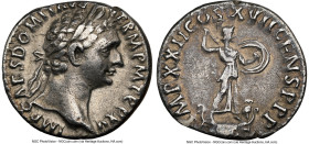 Domitian, as Augustus (AD 81-96). AR denarius (17mm, 2.87 gm, 6h). NGC Choice VF 5/5 - 3/5. Rome, 14 September AD 95-13 September AD 96. IMP CAES DOMI...
