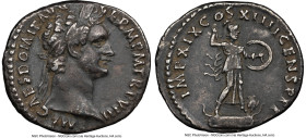 Domitian, as Augustus (AD 81-96). AR denarius (19mm, 7h). NGC Choice VF, light scratches. Rome, 14 September AD 88-13 September AD 89. IMP CAES DOMIT ...