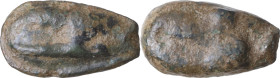 Sicily. Akragas. AE Cast Onkia, c. 450-425 BC. Obv. Eagle's head left. Rev. Crab's claw left. HGC 2 130; CNS I 8; SNG ANS 1019-20; Westermark, Coinage...