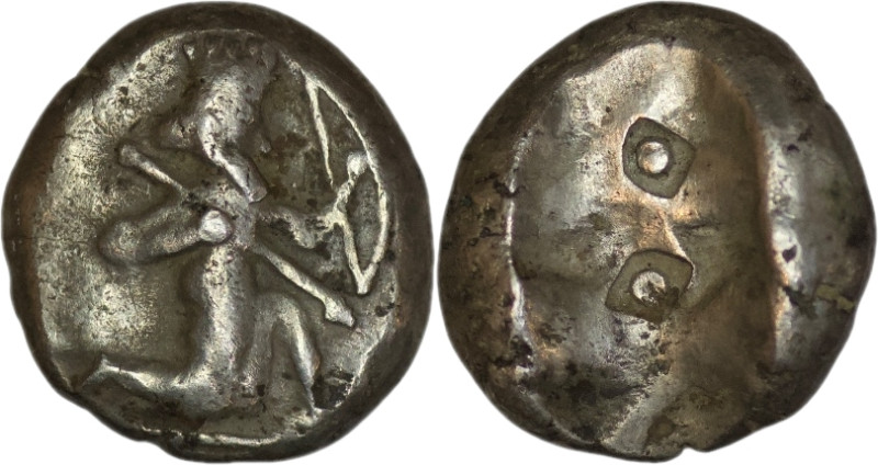 Achaemenid Empire AR Siglos (4.77/ 13mm). Time of Xerxes II to Artaxerxes II. ( ...