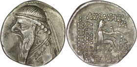 Parthian Empire. Mithradates II. 121-91 BC. AR Drachm. Ekbatana mint.