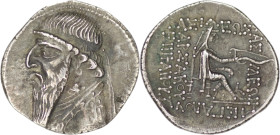 Parthian Empire. Mithradates II. 121-91 BC. AR Drachm. Ekbatana mint.