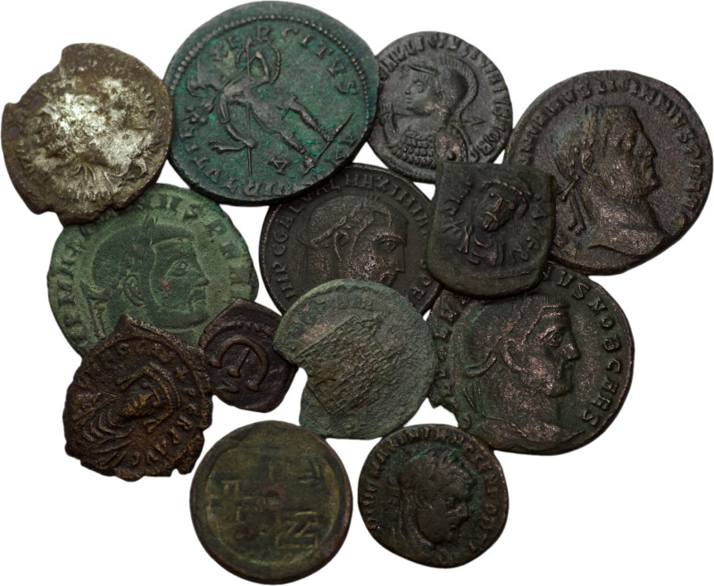 Lot of 13 Coins. Including Roman Imperial and Byzantine, including 1 Byzantine w...