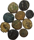 Lot of 10 AE Elymais Drachms. Various rulers and types