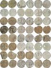 Lot of 24 Sasanian Lead Pashiz, various rulers