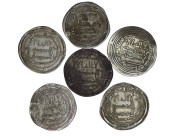 Umayyad Caliphate. Lot of 6 Dirhams