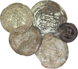 Lot of 5 Silver Coins. Including Abbasid and Samanid