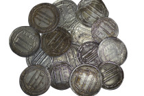 Abbasid Caliphate. Lot of 15 AR Dirhams. Various mints