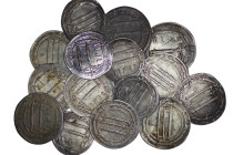 Abbasid Caliphate. Lot of 15 AR Dirhams. Various mints