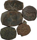 Lot of 5 Civic copper. Various mints and types