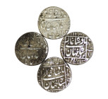 Mughal Empire. Shah Jahan. Lot of 4 AR Rupee.