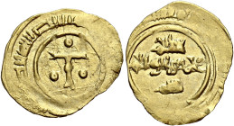 I Normanni. Ruggero I gran conte di Sicilia, 1085-1101. 

Tarì zecca incerta, AV 1,07 g. Entro cerchio lineare, ”croce a Tau” con intorno tre globet...