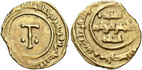 I Normanni. Ruggero I gran conte di Sicilia, 1085-1101. 

Tarì zecca incerta, AV 1,05 g. Entro cerchio lineare, piccola ”croce a Tau” accostata da d...