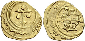 I Normanni. Ruggero II gran conte di Sicilia, 1105-1130 poi re, 1130-1154. Emissioni della minorità, fino al 1112 

Tarì Agrigento?, AV 0,92 g. Entr...