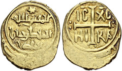 I Normanni. Ruggero II gran conte di Sicilia, 1105-1130 poi re, 1130-1154. Emissioni a nome di ”Ruggero secondo”, dal 1112 

Tarì Palermo, AV 1,13 g...
