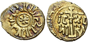 I Normanni. Guglielmo I re di Sicilia, 1154-1166. 

Tarì Messina, AV 1,06 g. In centro ” stella con più raggi ” entro cerchio lineare ; intorno legg...