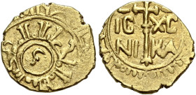 I Normanni. Guglielmo I re di Sicilia, 1154-1166. 

Tarì Palermo, AV 1,20 g. In centro segno a forma di ” G ” (probabile lettera araba ” sin ” entro...