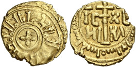 I Normanni. Guglielmo I re di Sicilia, 1154-1166. 

Tarì Messina, AV 1,30 g. In centro ” una croce ” entro cerchio lineare ; intorno leggenda cufica...