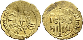 I Normanni. Guglielmo II re di Sicilia, 1166-1189. 

Tarì Palermo, AV 0,88 g. In centro un ” giglio ”; intorno leggenda cufica ” il re Guglielmo, il...