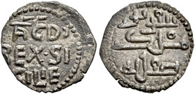 I Normanni. Tancredi re di Sicilia, 1190-1194. 

Quarto di tercenario Palermo, AR 0,47 g. Entro giro perlinato, su tre righe ”ACD' - REX. SI - CI E ...