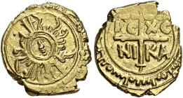 I Normanni. Tancredi re di Sicilia, 1190-1194. 

Tarì Palermo, AV 2,24 g. In centro, ” tre globetti in linea entro un cerchio lineare ”; intorno, le...