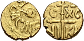 I Normanni. Guglielmo III re di Sicilia, febbraio – novembre 1194. 

Tarì Palermo o Messina, AV 0,97 g. In centro, globetto entro doppio cerchio lin...