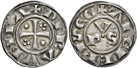 Ravenna. Monetazione anonima arcivescovile, sec. XIII-XIV 

Grosso, AR 1,56 g. DE RAVENA Croce patente con, nei quarti, globetto nel I e IV e trifog...