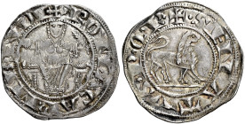 Roma. Senato romano, 1184-1439. Emissioni anonime, 1255-1270 

Mezzo grosso, AR 1,71 g. SENATVS P Q R Leone al passo a d. Rv. ROMA CAPVT VNDI Roma s...