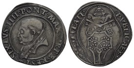 Roma. Sisto IV (Francesco della Rovere), 1471-1484

Grosso, AR 3,49 g. SIXTVS IIII PONT MAX VRBE REST Busto a s. con piviale ornato. Rv. PVBLICAE – ...