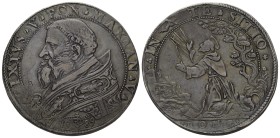 Roma. Sisto V (Felice Peretti), 1585-1590

Piastra anno V/1589, AR 29,55 g. SIXTVS V PON MAX AN V Busto a s., con piviale ornato; sotto, nel giro, 1...