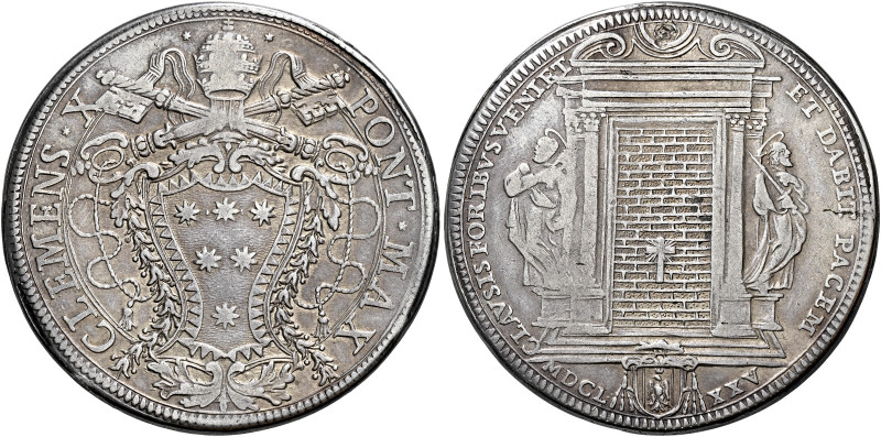Roma. Clemente X (Emilio Altieri), 1670-1676 

Piastra del Giubileo 1675, AR 3...