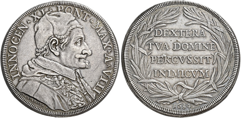 Roma. Innocenzo XI (Benedetto Odescalchi), 1676-1689 

Piastra anno VIII/1684,...