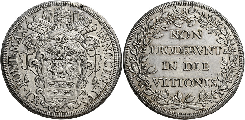 Roma. Innocenzo XI (Benedetto Odescalchi), 1676-1689 

Piastra, AR 31,88 g. IN...