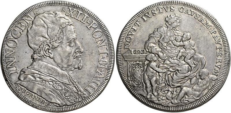 Roma. Innocenzo XII (Antonio Pignatelli), 1691-1700 

Piastra anno III/1693, 3...