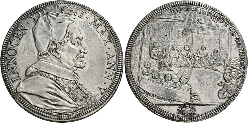 Roma. Innocenzo XII (Antonio Pignatelli), 1691-1700 

Piastra anno V, AR 31,98...