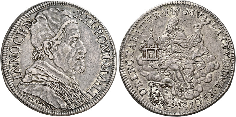 Roma. Innocenzo XII (Antonio Pignatelli), 1691-1700 

Mezza piastra anno II, A...
