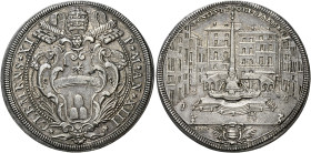 Roma. Clemente XI (Gianfrancesco Albani), 1700-1721 

Piastra anno XIII, AR 31,98 g. CLEMENS XI – P M AN XIII Stemma sormontato da triregno e chiavi...