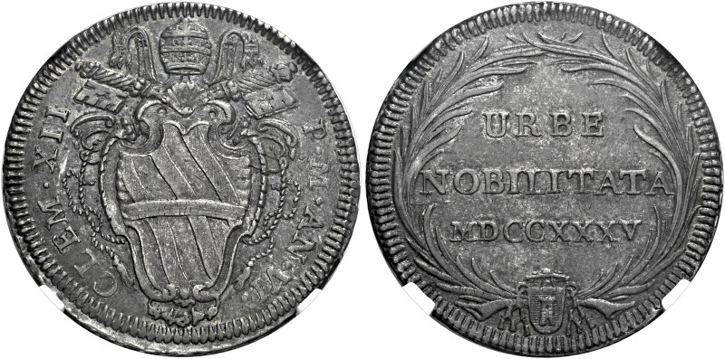 Roma. Clemente XII (Lorenzo Corsini), 1730-1740 

Testone anno VI/1735, AR. CL...
