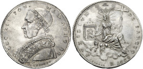 Roma. Leone XII (Annibale Sermattei della Genga), 1823-1829 

Scudo romano anno II/1825, AR. Pagani 131. Muntoni 6. Berman 3255. MIR 3074/1.
Conser...