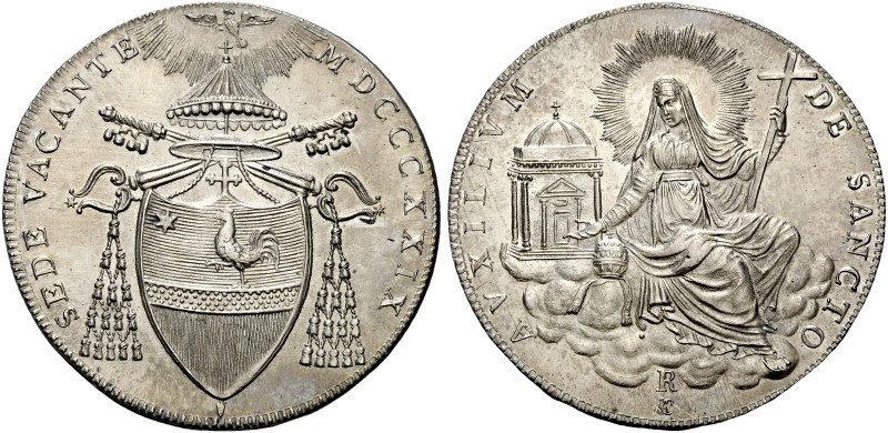 Roma. Sede Vacante (Camerlengo card. Francesco Galleffi), 1829.

Scudo 1829, A...